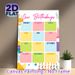 Birthday Tracker Painting Poster, Cheerful Colorful Monthly Birthday Chart Poster, Practical Design To Record And Organize Birthdays, Ideal For_maomaolike.com