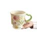 High-Value Floral Mug Unique Design Ceramic Drinking Cup For Girls Birthday Gift Souvenir_maomaolike.com