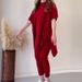 Women's Clothing new autumn round neck bat shirt large size loose sweater casual two piece set_maomaolike.com