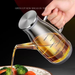 High Borosilicate Glass Pot Kitchen Household Bottle Soy Sauce Vinegar Seasoning Non-Stick Stainless Steel Large Oil Can_maomaolike.com