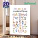 Occupational Therapy ABCs Painting Poster, Colorful Illustrated Alphabet-style Poster, Informative Educational Reference Suitable For Therapy Clinics_maomaolike.com