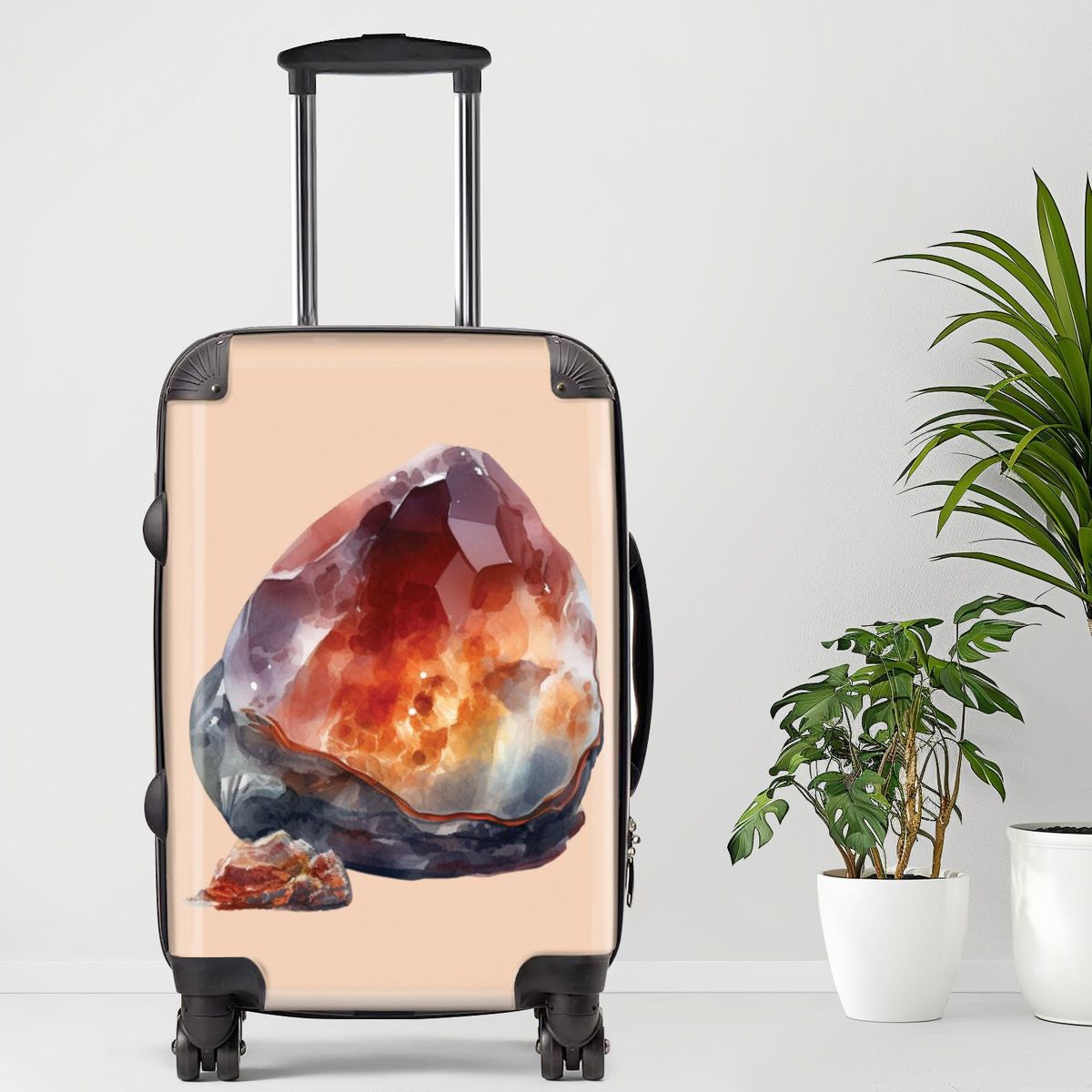 Crystal16 Luggage, 20/24/28 Inch Luggage, Carry-On, Custom Luggage, Luggage Set, Suitcase, Travel, Vacation, Cabin Suitcase, Custom Suitcase, Personalized Luggage_maomaolike.com
