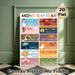 Months Of The Year Painting Poster, Vibrant Seasonal-themed Poster, Illustrative Design To Learn Months And Matching Seasonal Elements, Suitable For_maomaolike.com