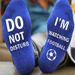 Unisex FOOTBALL socks DO NOT DISTURB WATCHING FOOTBALL socks Mid-tube socks Neutral socks_maomaolike.com