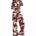 Women's Clothing fashion camouflage print casual sexy short tops casual pants suits _maomaolike.com