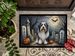 Bearded Collie Spooky Halloween Doormat Front Door Mat Indoor Outdoor Rugs For Entryway, Non Slip Washable Low Pile, 24H X 36W_maomaolike.com