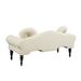 54"Width Modern Velvet Upholstered Loveseat Sofa Accent Bedside Entryway Bench Small Sofa 2 Seater Couch Settee For Living Room Bedroom Nail Head Trimming With Wood Legs 2 Pillows,Beige_maomaolike.com
