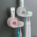 Light Luxury Toothbrush Holder Automatic Toothpaste Squeezer Wall-mounted Punch-free Children's Toothbrush Hanger Chattering_maomaolike.com