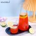 1/2PCS 30oz Clear High Borosilicate Glass Bedside Carafe Set With Tumbler - Hot Cold Water Pitcher For Juice Tea Coke_maomaolike.com