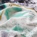 Dark Green Marble Ink Bed Sheet Polyester 3D Printed Bedspread_maomaolike.com