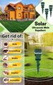 2025 New Solar Powered Mole Snake Repellent For Lawn Yard Garden Outdoor Ultrasonic & Vibrating Deterrent Spikes Large_maomaolike.com