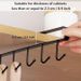 Storage Mug Hooks Rack Under Cabinet Each With Fixed Sticker, 6 Hooks Cup Holder Hanger, Ties Belts Scarf Hanging Hook Rack, Mug Hook Hanger Under Shelf Without Drilling Kitchen Utensil Hanger_maomaolike.com