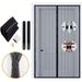 No Magnetic Strip Needed Summer Mosquito-Proof Dense Embroidered Screen Soft Self-Adhesive Door Curtain_maomaolike.com