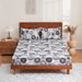Disc Circle Art Cover Polyester Skin Friendly Bed Mattress Protector Fitted Sheet_maomaolike.com