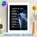 7 Rules Of Life Wolf Themed Motivational Painting Poster, Mysterious Starry Night Howling Wolf Poster, Inspirational Life Rules Decor For Home Office_maomaolike.com