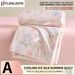 Class A Cooling Silk Quilt For Single Dormitory, Ice Cream Air Conditioner Quilt, Thin Summer Blanket, Machine Washable_maomaolike.com