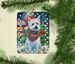 Westie Christmas Porcelain Ornament Christmas Tree Hanging Decorations For Home Christmas Holiday, Rectangle, Gift, Multicolor_maomaolike.com
