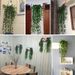 Artificial Hanging Ivy Climbing Vine Strip Wall Window Chlorophytum Green Plant Fake Flower Decoration Manufacturer_maomaolike.com