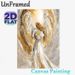Angel Holding Earth Painting Poster, Textured Palette Knife Style Poster, Serene Warm-toned Spiritual Artwork, Suitable For Living Room, Bedroom Or_maomaolike.com
