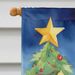 Sheltie Christmas Reindeer House Flag Large Porch Sleeve Pole Decorative Outside Yard Banner Artwork Wall Hanging, Polyester, House Size, Multicolor_maomaolike.com