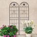 4 Pack Metal Garden Trellis 71" X 19.7" Rustproof Trellis For Climbing Plants Outdoor Flower Support Black_maomaolike.com