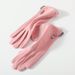 Warm gloves Women's fleece thickened warm outdoor driving and cycling touch screen German fleece winter gloves_maomaolike.com