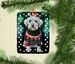 Sealyham Terrier Christmas Porcelain Ornament Christmas Tree Hanging Decorations For Home Christmas Holiday, Rectangle, Gift, Multicolor_maomaolike.com