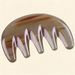 9cm Wide Natural Buffalo Horn Wide-Tooth Massage Comb, Anti-Static Detangler For Scalp & Hair Care
_maomaolike.com