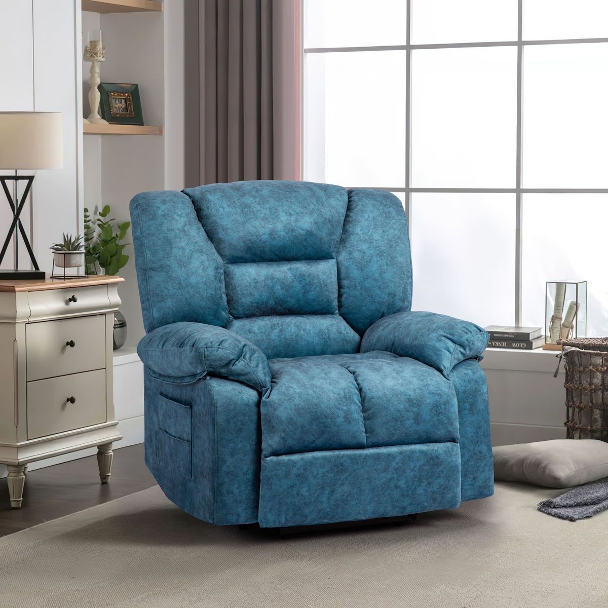 Living Room Recliner Chair Sofa With Massage And Heating_maomaolike.com