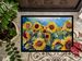 Sunflowers In Watercolor Doormat Front Door Mat Indoor Outdoor Rugs For Entryway, Non Slip Washable Low Pile, 24H X 36W_maomaolike.com