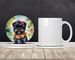 Affenpinscher Luau Large Sandstone Coasters Pack Of 4 Absorbent Round Coasters Decor Gifts For Men Or Women, 4 In, Multicolor_maomaolike.com