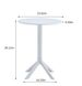 3 Piece Plastic Arm Chair Bistro GRS Premium Ocean Plastic, White_maomaolike.com