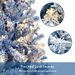 6FT Pre-Lit Hinged Artificial Fir ChristmasTree, Xmas Tree Snow Flocked Artificial Holiday Christmas Tree W/750 Branch Tips X-mas_maomaolike.com