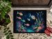 Bioluminescent Fish Doormat Front Door Mat Indoor Outdoor Rugs For Entryway, Non Slip Washable Low Pile, 24H X 36W_maomaolike.com