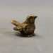 Miniature Sparrow Pet Decoration Antique Small Solid Brass Bird Micro Carving Tea Art Desktop Ornament_maomaolike.com