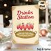 Drinks Station Painting Poster, Vintage Decorative Style With Elegant Cocktail Tray Illustration Poster, Warm Drink-themed Decor Ideal For Bars_maomaolike.com