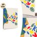 Abstract Profile & Artistic Motifs Painting Poster, Vibrant Cutout-style Poster, Colorful Birds, Figures And Foliage Design, Chic Wall Decor For_maomaolike.com