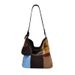 Niche Design Retro Patchwork Bucket For Women 2026 New Large Capacity Cross-Border Lazy Style Handbag And Shoulder Bag_maomaolike.com