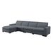 149' Modular Sectional Sofa With Ottoman_maomaolike.com