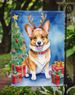 Corgi Christmas Reindeer Garden Flag Mailbox Flag Decorative Yard Flag Banner Outside Patio Artwork Yard Flower Beds, Garden Size, Multicolor_maomaolike.com