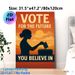 Vote For The Future Civic Painting Poster, Warm-toned Sunset Silhouette Of Woman Voting Poster, Inspirational Civic-focused Design, Ideal For Home_maomaolike.com