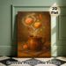 Mexican Hot Cup & Pan Dulce Painting Poster, Warm-toned Vintage Artistic Poster, Whimsical Scene With Butterflies And Flowers, Cozy Nostalgic Decor_maomaolike.com