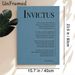 Invictus Poem Painting Poster, Minimalist Typographic Text Art Poster, Inspirational Literary Verse Decor Ideal For Home Office, Living Room_maomaolike.com