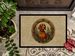 Red Redbone Coonhound Christmas Flowers Doormat Front Door Mat Indoor Outdoor Rugs For Entryway, Non Slip Washable Low Pile, 24H X 36W_maomaolike.com