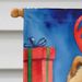 Chow Chow Christmas Reindeer House Flag Large Porch Sleeve Pole Decorative Outside Yard Banner Artwork Wall Hanging, Polyester, House Size, Multicolor_maomaolike.com