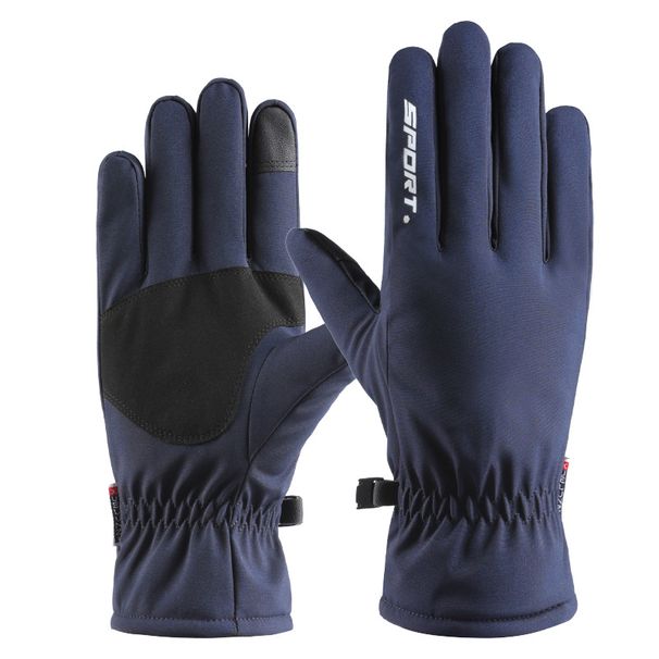 Autumn and winter outdoor cycling sports winter skiing warm gloves men's riding touch screen non-slip windproof waterproof_maomaolike.com