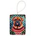 Dogue De Bordeaux Christmas Porcelain Ornament Christmas Tree Hanging Decorations For Home Christmas Holiday, Rectangle, Gift, Multicolor_maomaolike.com