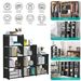 Cube Storage Organizer 9 Cubes Closet Shelves Cabinet Bookcase Non-Woven Fabric Cube Shelf For Living Room Bedroom Office_maomaolike.com