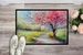 Michigan Blossoms In Watercolor Doormat Front Door Mat Indoor Outdoor Rugs For Entryway, Non Slip Washable Low Pile, 24H X 36W_maomaolike.com