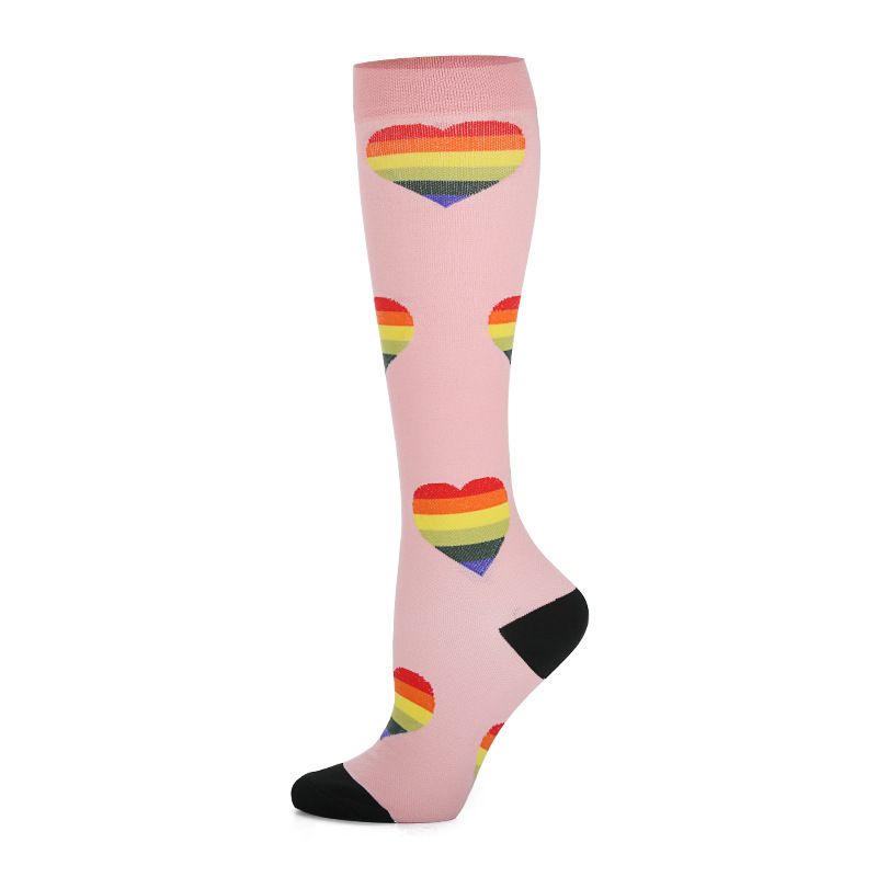 Autumn professional fitness sports socks, outdoor cycling elastic socks, thin leg mid-calf socks, running, skipping rope, sports pressure socks_maomaolike.com
